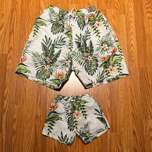 Matching swimwear: Man size L and boy size 2T